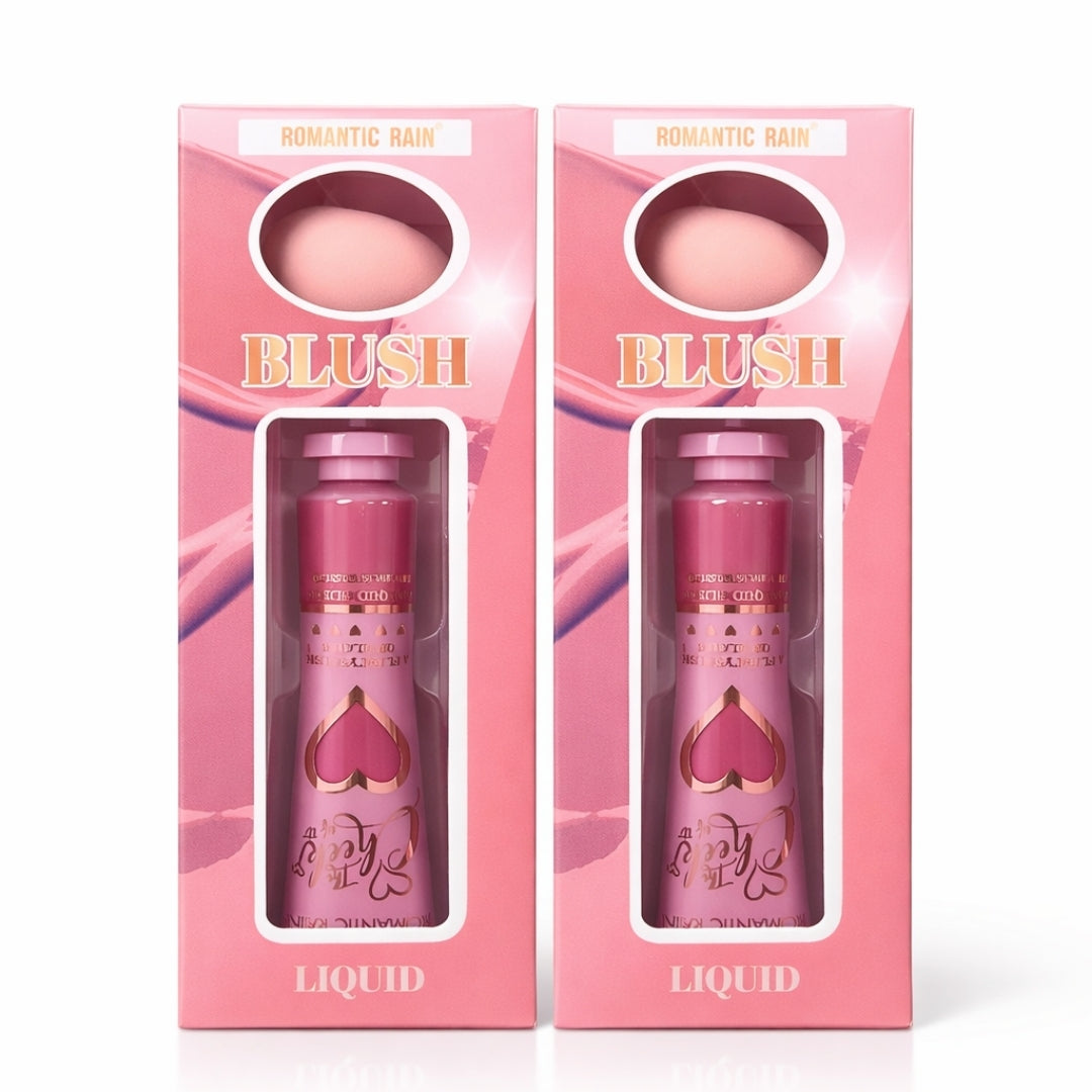 Blush with Built In Blender Orange Shade Smooth Application Kit - 3PCS