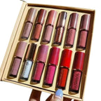 12-in-1 Lip Gloss Set, Smooth, Non-Sticky & Long-Lasting Shine, for Makeup Lovers