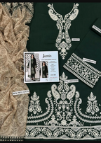 Green Embroidered 3PC Suit For Bridesmaid