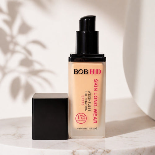Foundation formula includes SPF 15 for added daily makeup support.