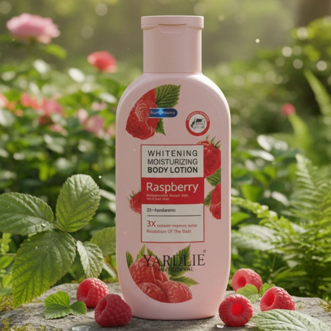 Body Lotion, Yardlie Raspberry, Hydrating Skin Care with Hyaluronic Acid