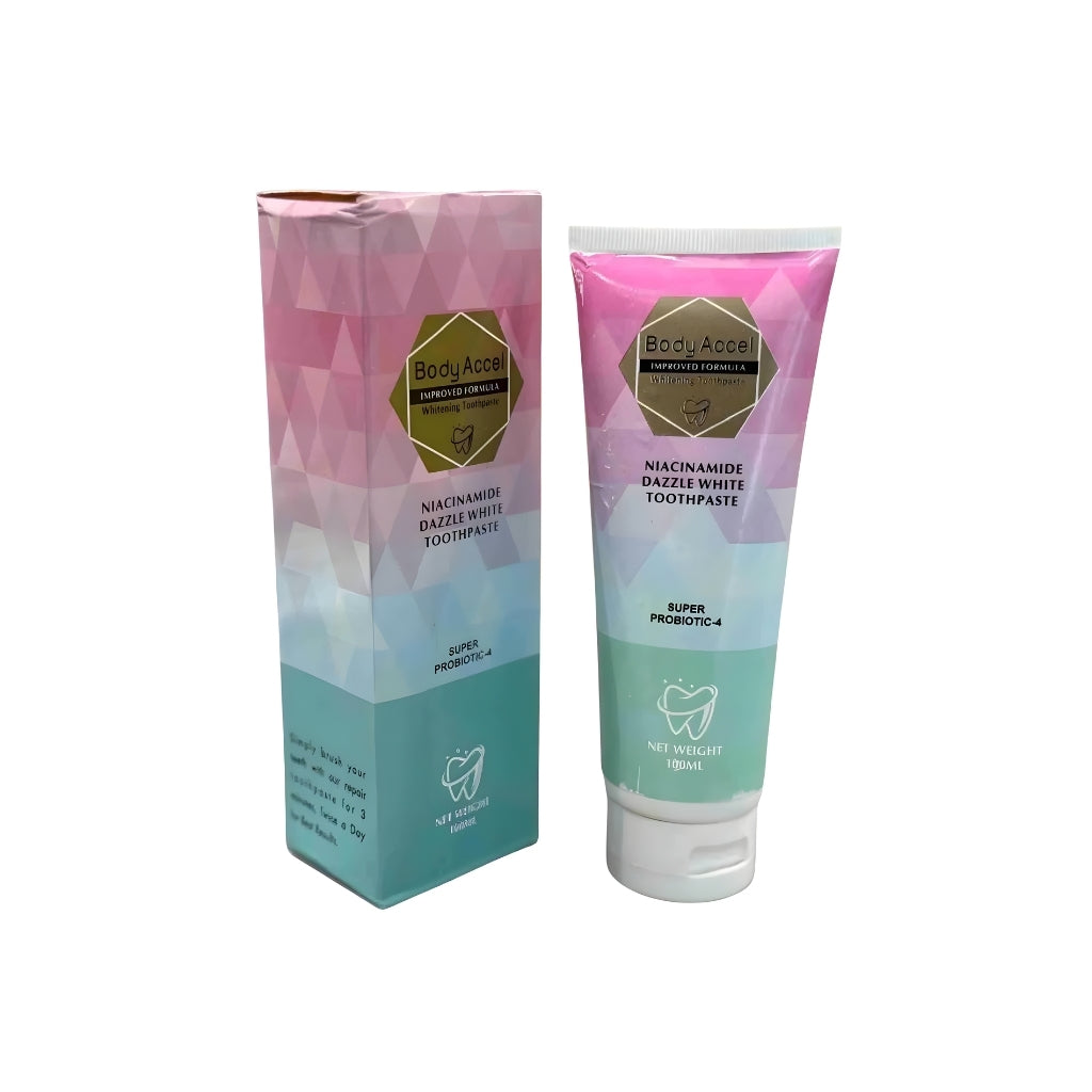 Body Accel Niacinamide Dazzle White Toothpaste 100ml