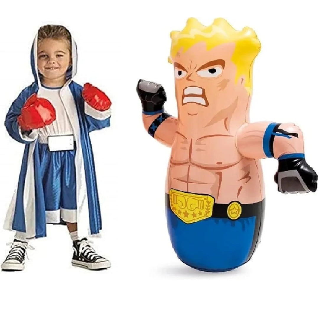 Bop Bag, Animal Punching Bag with Water Base Toy for Kids