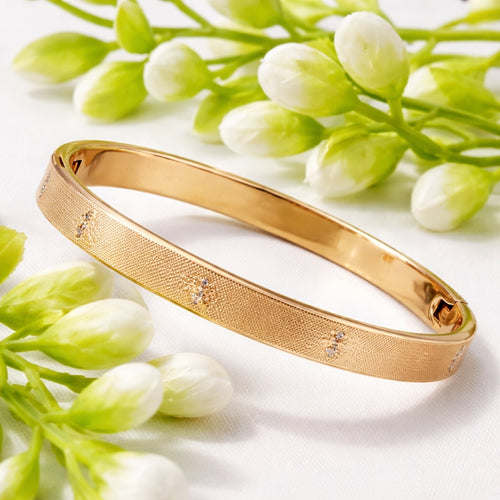 Bracelet, Adjustable Gold Bangle Bracelet Stylish Imported for Women