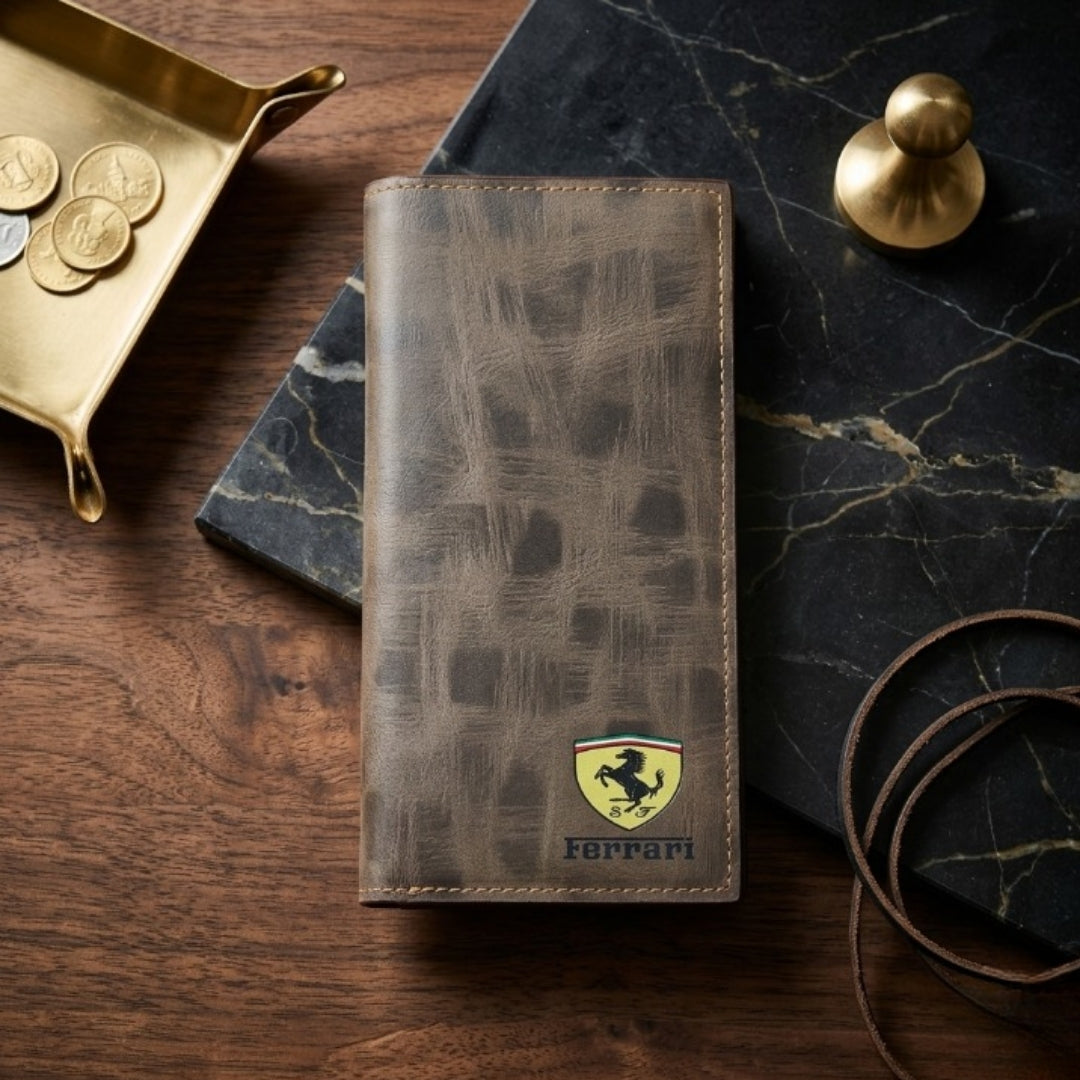 Brown Long Wallet for Men