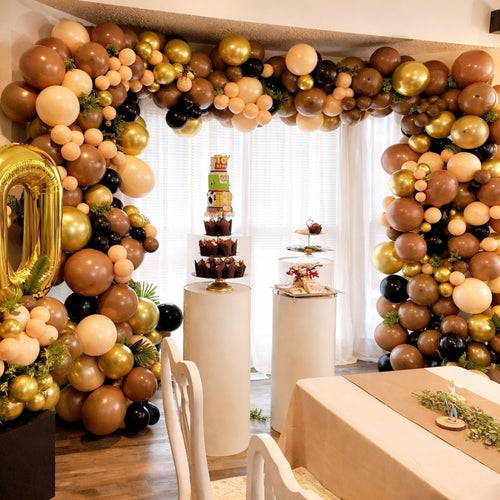 Brown Theme Balloon Garland Kit Party Decoration Set - 155 Pieces