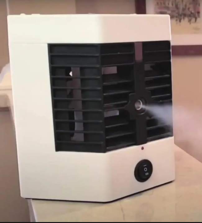 Mini Air Cooler White Portable Quiet Cooling