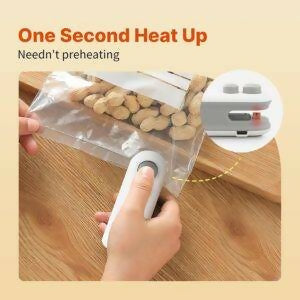 USB Rechargeable Food Bag Sealer for Snacks & Storage (Random Color
