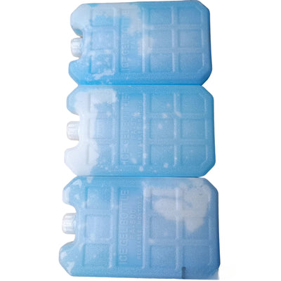 Pack of three Ice Pack Bottles, Reusable & Refreezable, Keep Cool, Reuse & Refreeze