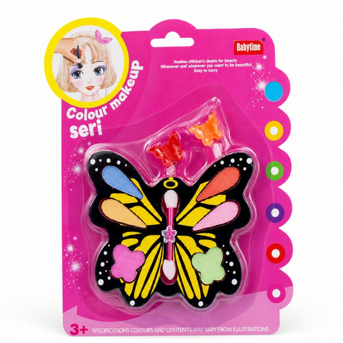 Butterfly Kids Makeup Toy Set Creative Play Kit for Girls