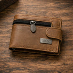 Button Closure Wallet for Men