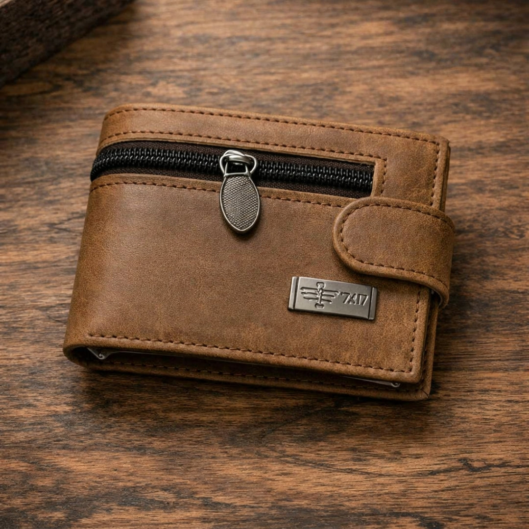 Button Closure Wallet for Men