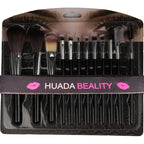 Makeup Brush Set – 12-Piece Professional Makeup Tool Kit | Soft, High-Quality Synthetic Bristles | Huada | Fit Me | Pabibrow