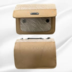 Luxury Women’s Shoulder Bag in Beige Faux Leather for Casual, Work, and Formal Use