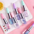 Lipstick Gel Pen Colorful Cute Black Ink Pen – 1 pc (random colors)