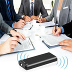 Digital Voice Recorder Mini Voice Recorder with 16GB, 32GB USB Flash Drive and Mp3 Function192 Hours Recording Capacity Black Small Audio Dictaphone for Meetings and Transfer Files 192Kbps
