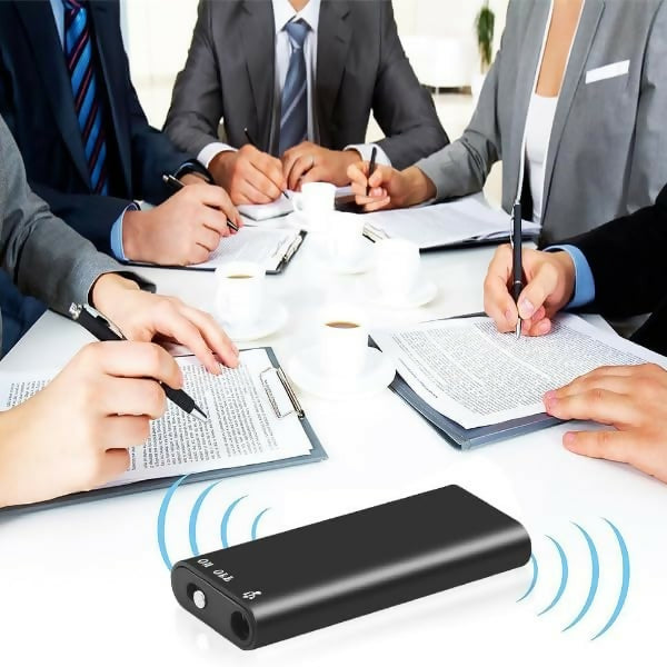 Digital Voice Recorder Mini Voice Recorder with 16GB, 32GB USB Flash Drive and Mp3 Function192 Hours Recording Capacity Black Small Audio Dictaphone for Meetings and Transfer Files 192Kbps