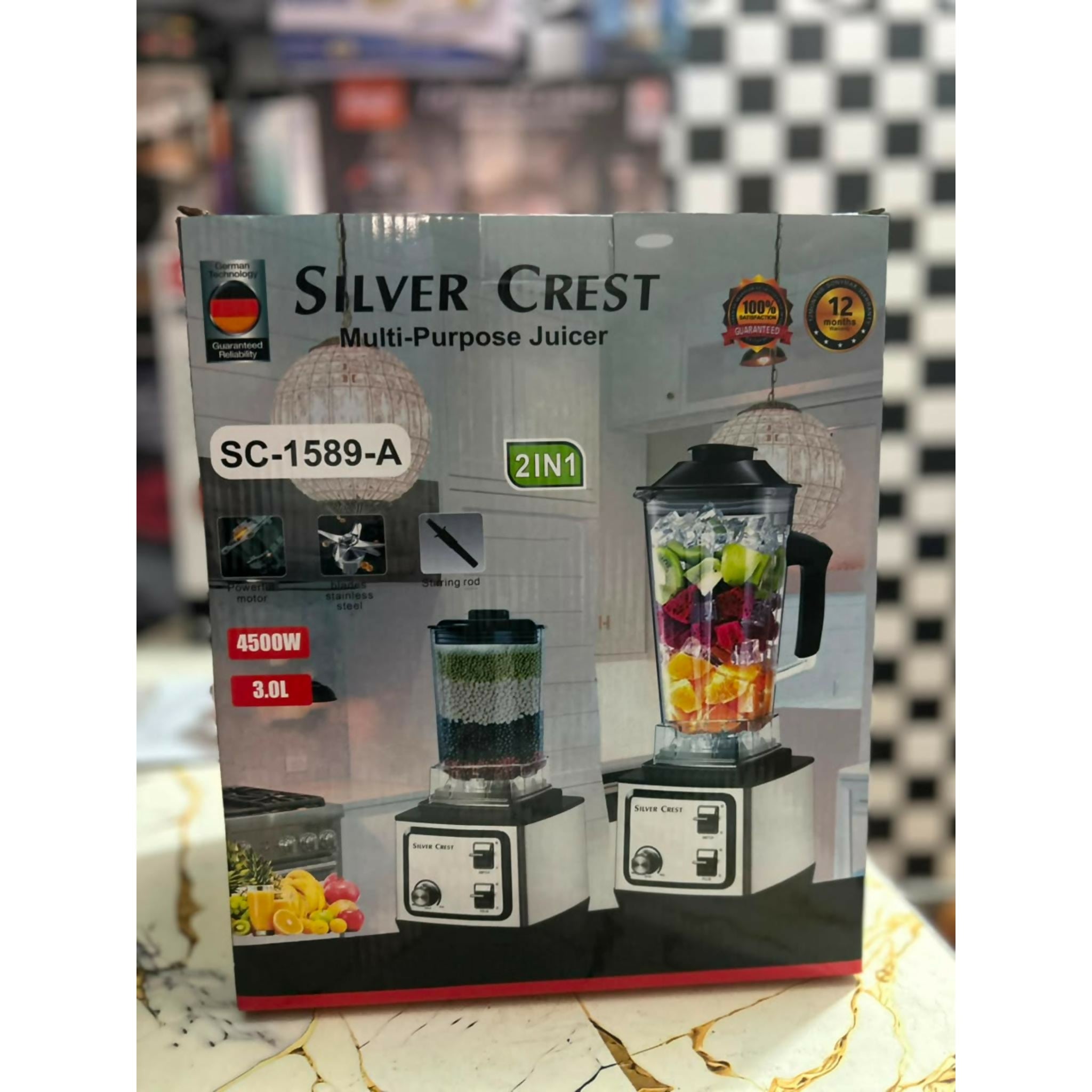 Silver Crest 2 In 1 Blender And Grinder SC 1589 A Powerful Kitchen Appliance