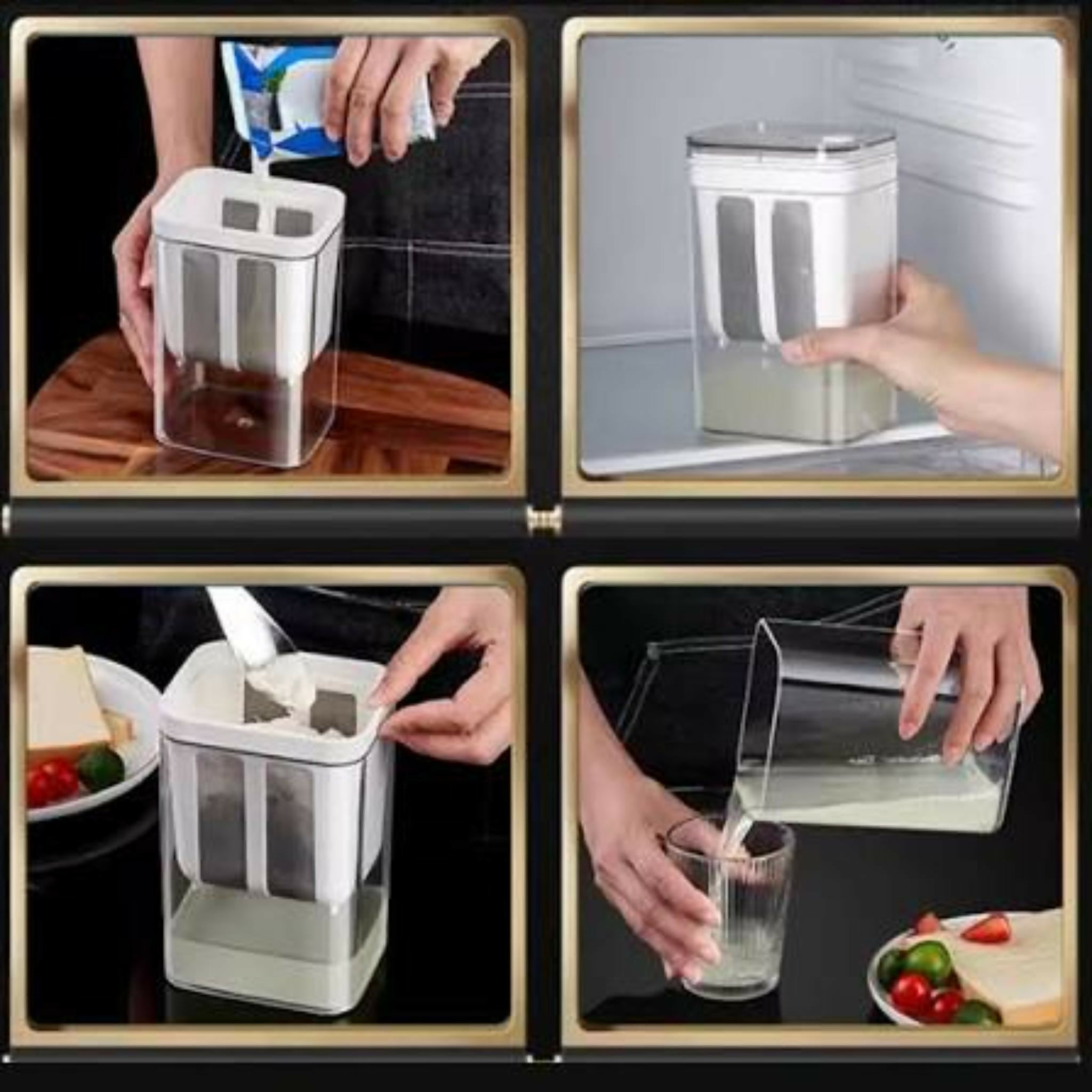 Multi-Purpose 1100ML Greek Yogurt Maker Hung Curd Strainer Box with Mesh Filter | Yogurt Maker