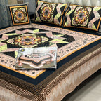 3 D PANAL BEDSHEET CRYSTAL COTTON