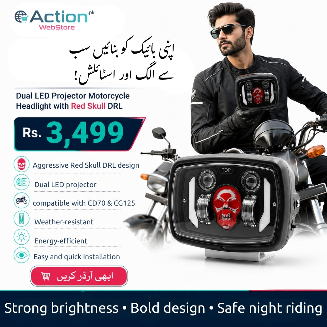 CD70 Skull Headlight
