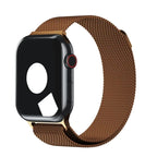 Coffee Color | Apple Watch Milanese Magnetic Loop Strap | Stainless Steel Band | 42mm / 44mm / 45mm