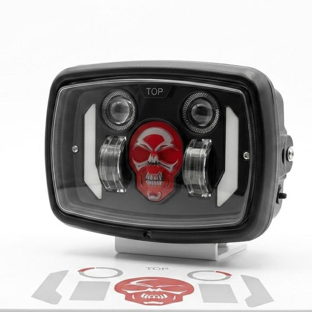 CG125 Skull Headlight