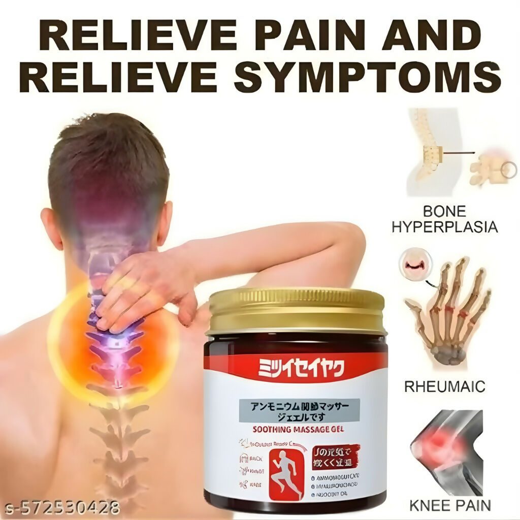 Instant Pain Relief Massage Gel, Fast-Acting & Muscle Soothing