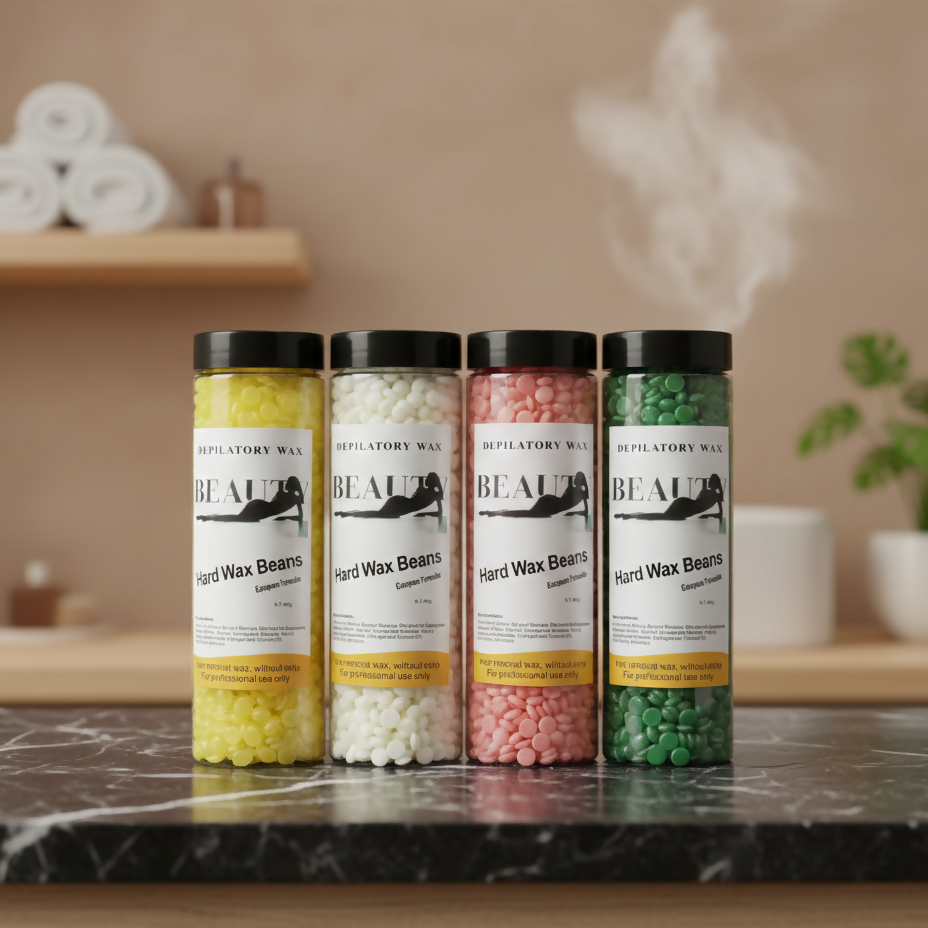 Finger Wax Hard Wax Beans For Hair Removal Pack Painless Quick Melting Easy Application - 400g (Random Color)