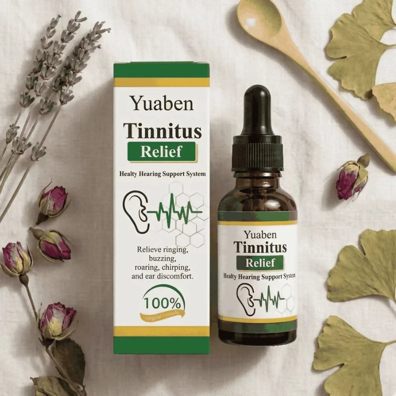 Yuaben Tinnitus Relief Drops | Healthy Hearing Support System | Ear Care Drops for Ringing, Buzzing & Ear Wellness | 60ml Tinnitus Relief Drops