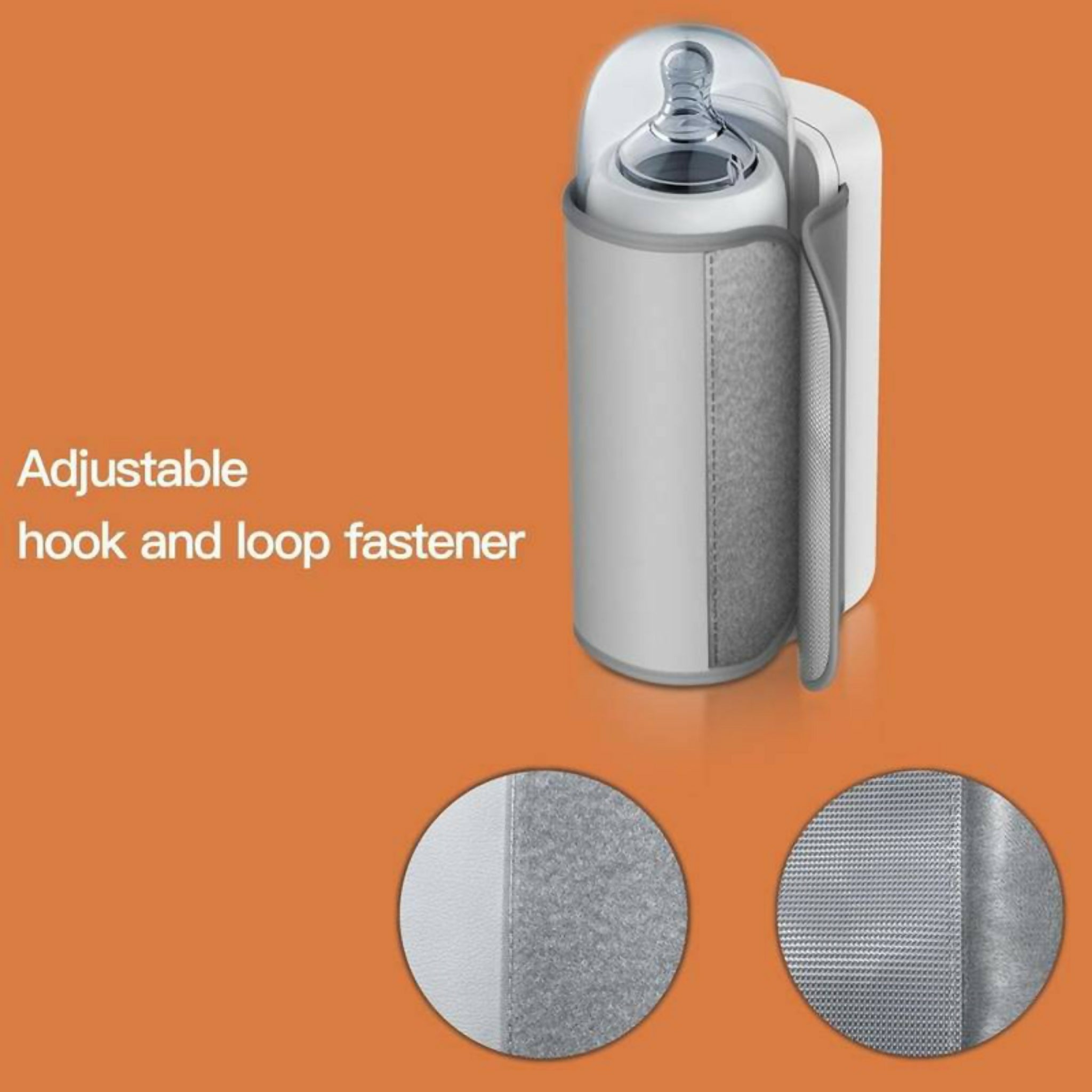 Portable Rechargeable Baby Bottle Warmer – USB Milk Heater with 6 Temperature Levels | Fast 1-Min Heating, Mini Travel Bottle Warmer