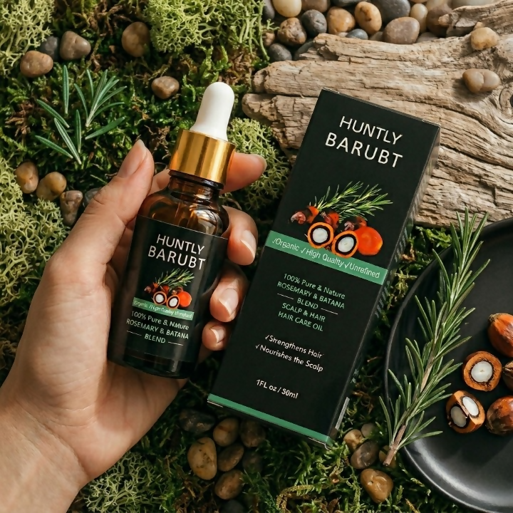 BARUBT Hair Care Essential Oil Rosemary Batana Oil Extract Improves Frizzy Strong Hair And Curls 30ml