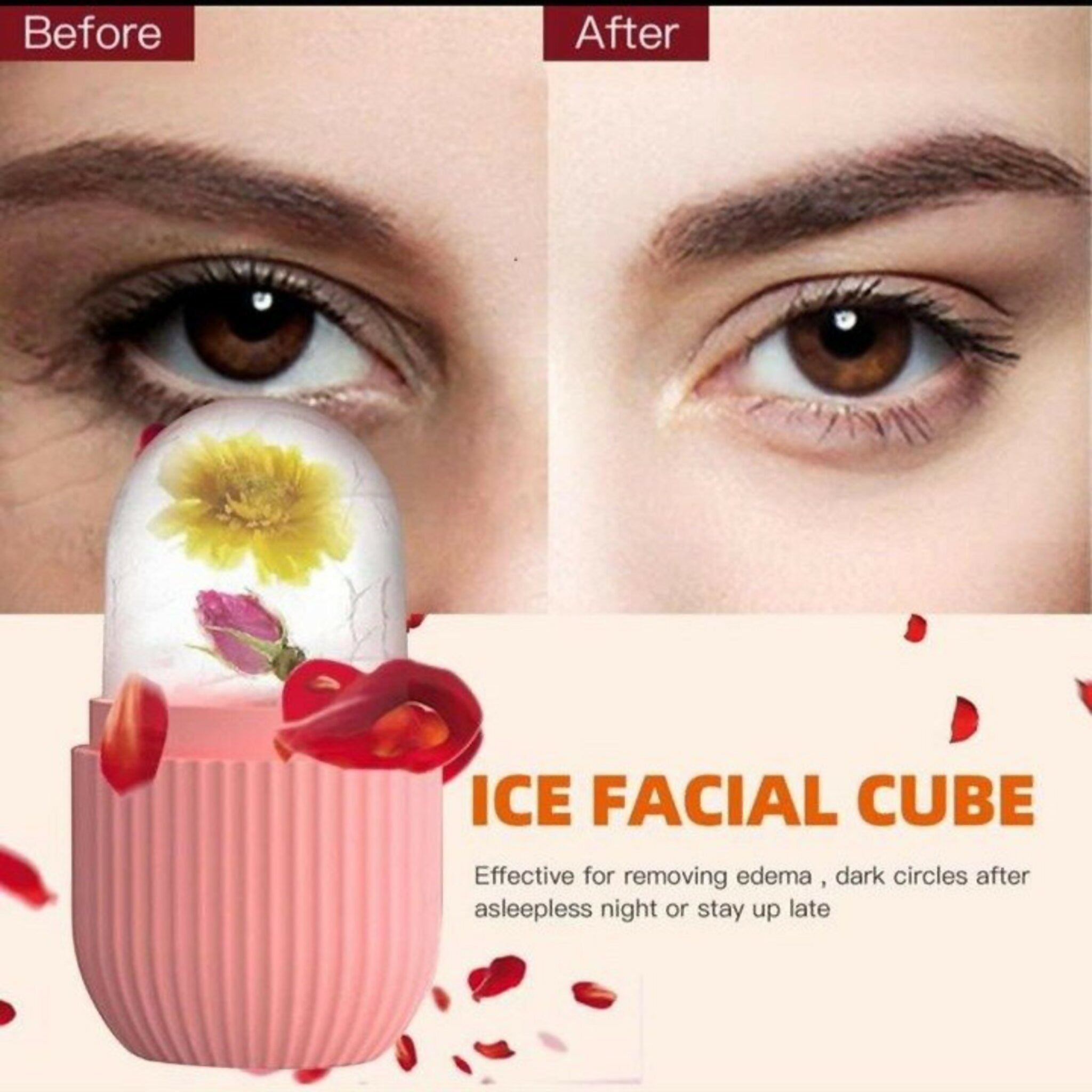 Silicone Ice Facial Roller Beauty Ice Roller For Face