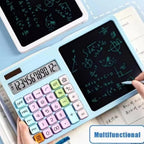 Calculator with Writing Pad LCD Screen, Eco Friendly Dual Function Gadget for Students