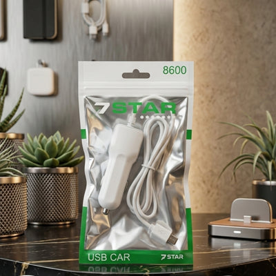 Car Charger with Android Wire 1 USB Port Aluminium Body Compact