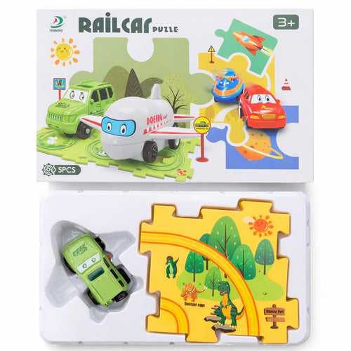 Car, Puzzle Track Play Set DIY Building Block Race Track Toy