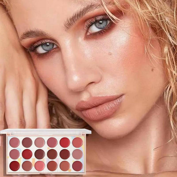 Moccallure 18-Colors Lipstick Kit | Long-Lasting & Hydrating Lip Makeup Set