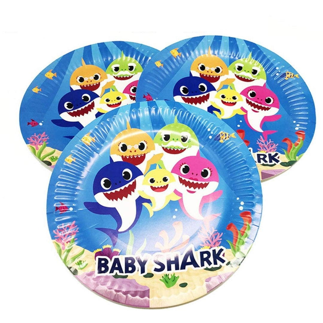 Character Birthday Plates, Disposable Party Plates for Kids - 10 Pcs