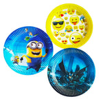 Character Birthday Plates, Disposable Party Plates for Kids - 10 Pcs