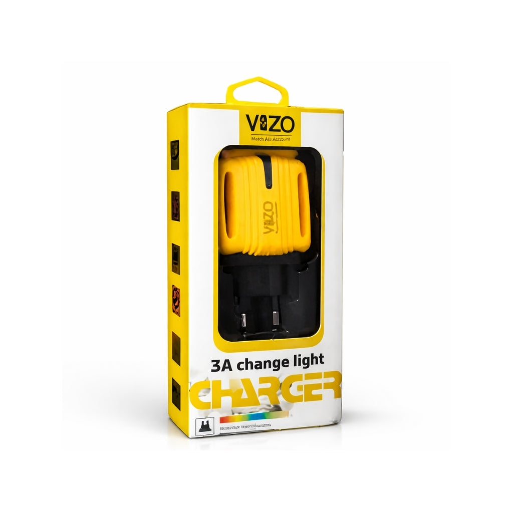 Charger, Vizo 3A Multi Device with LED Indicator and Safety Protection
