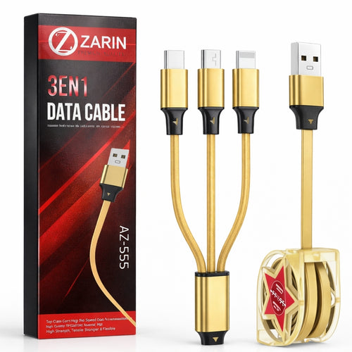 Charging Cable 3 in 1 USB Cable Fast Charge Durable Wire