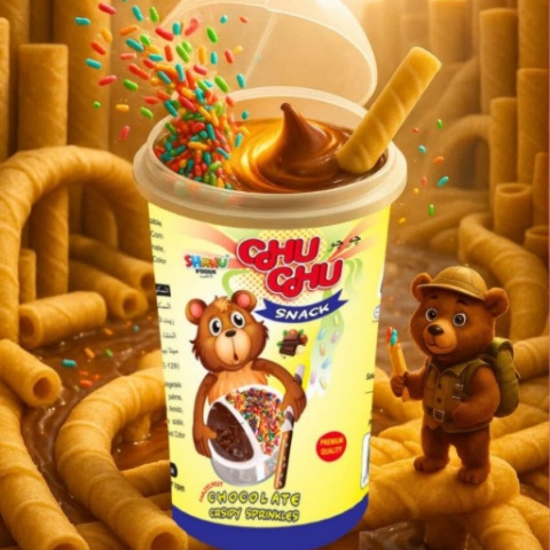 Chu Chu Wafer Snack Pack of 10 Chocolate Crunchy Wafer Biscuits