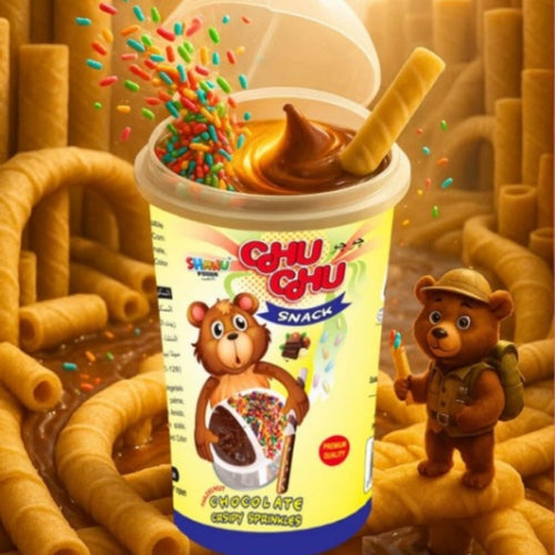 Chu Chu Wafer Snack Pack of 10 Chocolate Crunchy Wafer Biscuits
