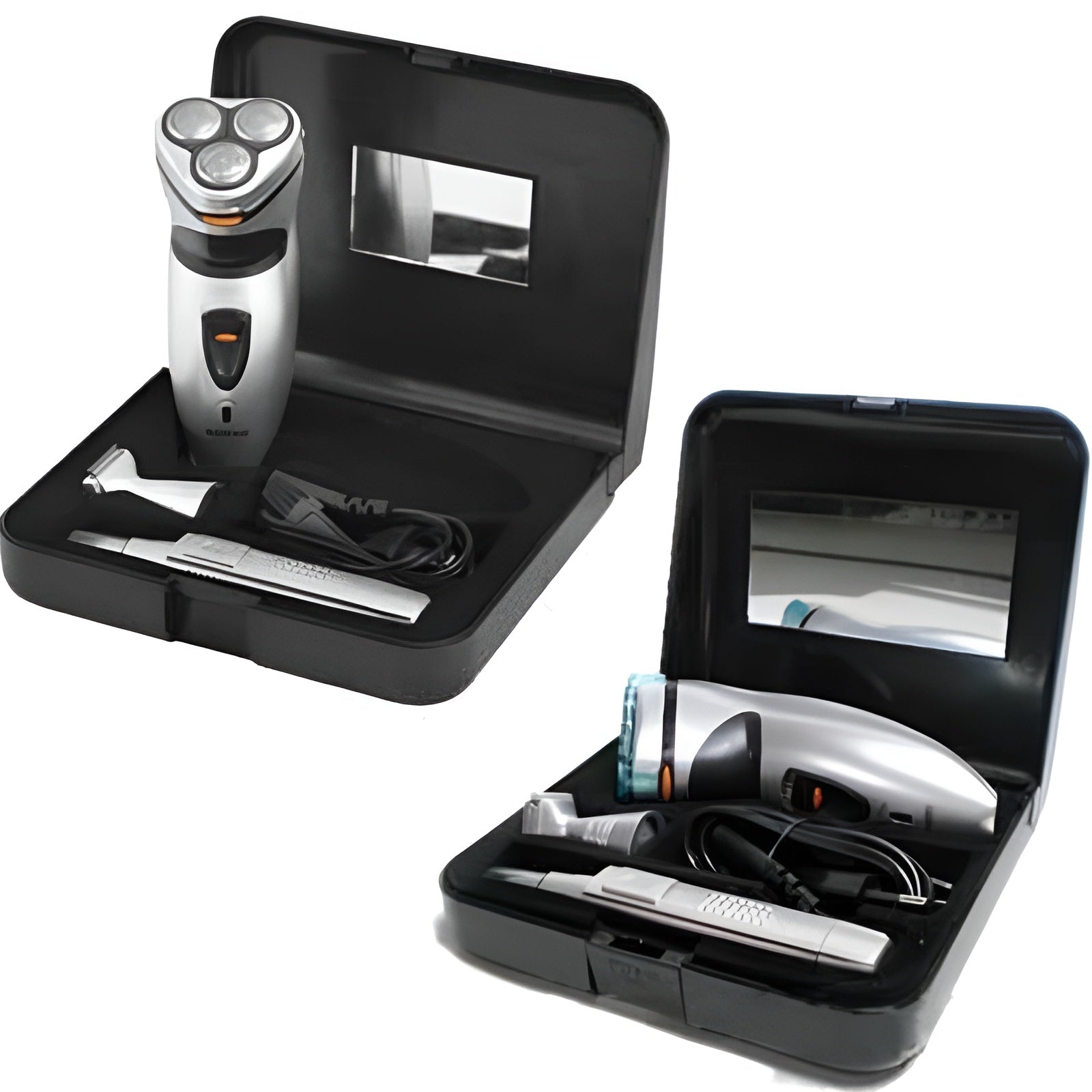 Trimmer, Rechargeable 3 in 1 Grooming Shaver Set with Heads for Men