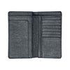 Interior of Gents Gear black long wallet with card slots and currency compartments
