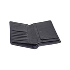 Gents Gear long wallet for men – black leather design in flat lay display