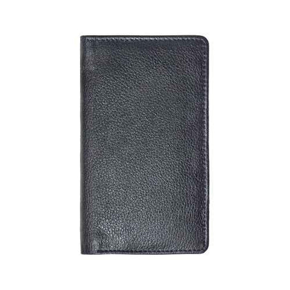 Gents Gear long black leather wallet for men with sleek and modern design