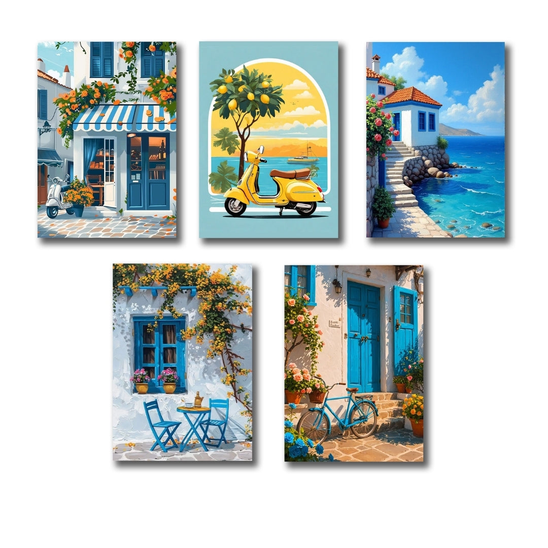 Vintage Italian home wall frames with elegant architecture and easy sticky mounting.