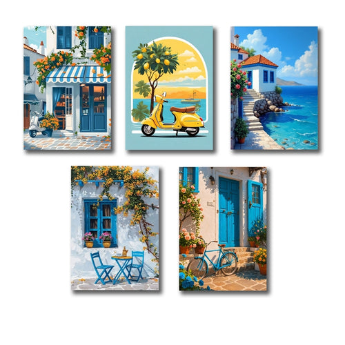 Vintage Italian home wall frames with elegant architecture and easy sticky mounting.