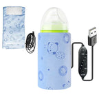 Portable USB Feeder Warmer Pouch | 42°C Constant Heating | Easy‑to‑Carry | Random Design